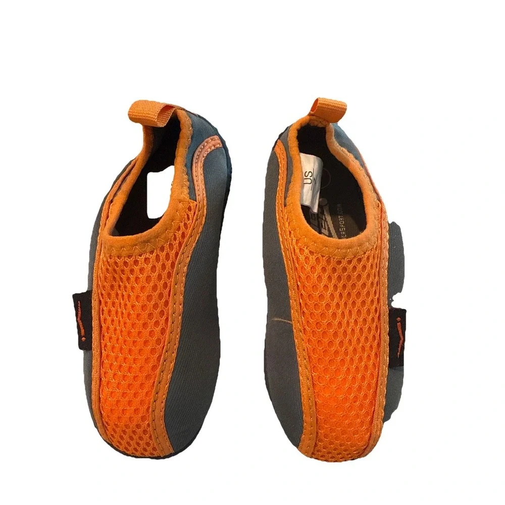 Wave Runner Sports Toddler Size 7 Water‎ Shoes Orange Gray
